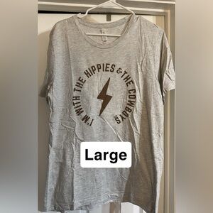 Gray Graphic T-Shirt - Large